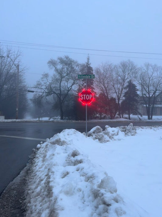 Blinking Stop Signs, Pedestrian Crossing Signs, & School Zone Crossing Signs: Q1 Safety Sale on Essential Safety Signs! - Alert Lighting Co